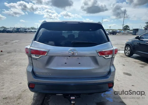2014 Toyota Highlander Le from USA, damaged, VIN 5TDZARFH4ES007866